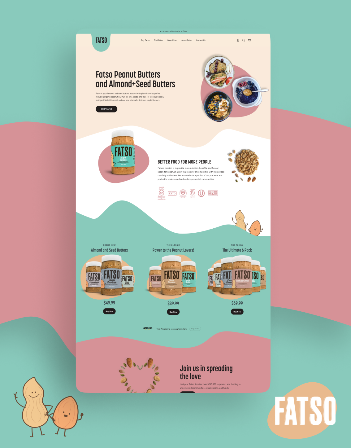Fatso Peanut Butter Website